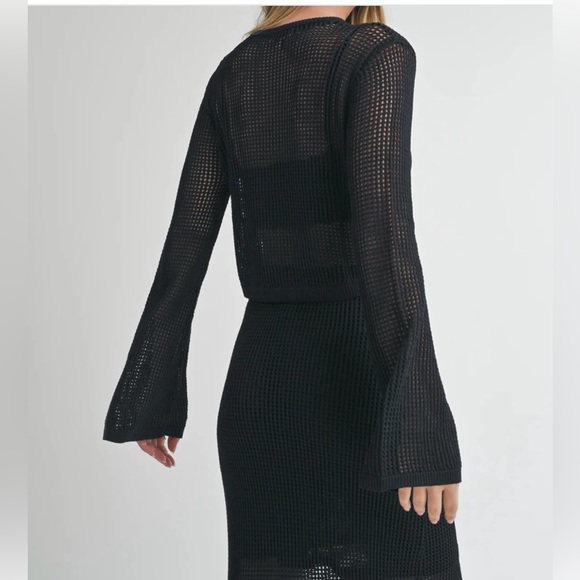 NWT Miou Muse croqueted white top - Picture 5 of 6